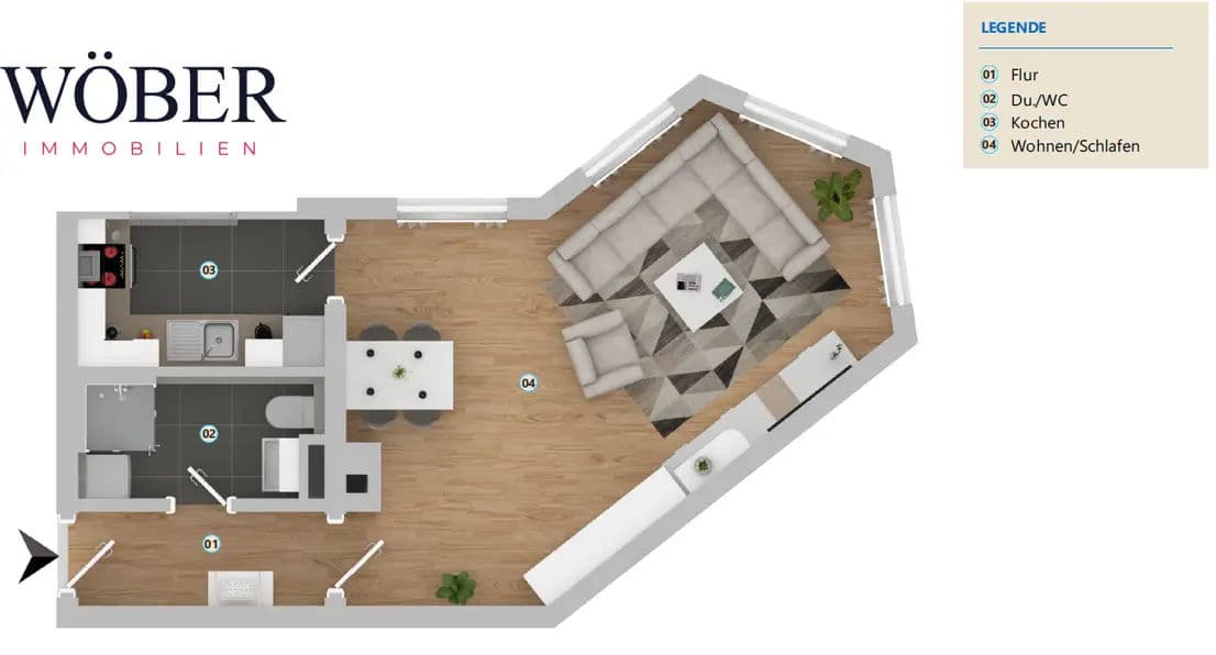 Bild 4 Einsteigerwohnung in Leipzig | Leipzig, Mockau-Süd | 40m² | 105.000€