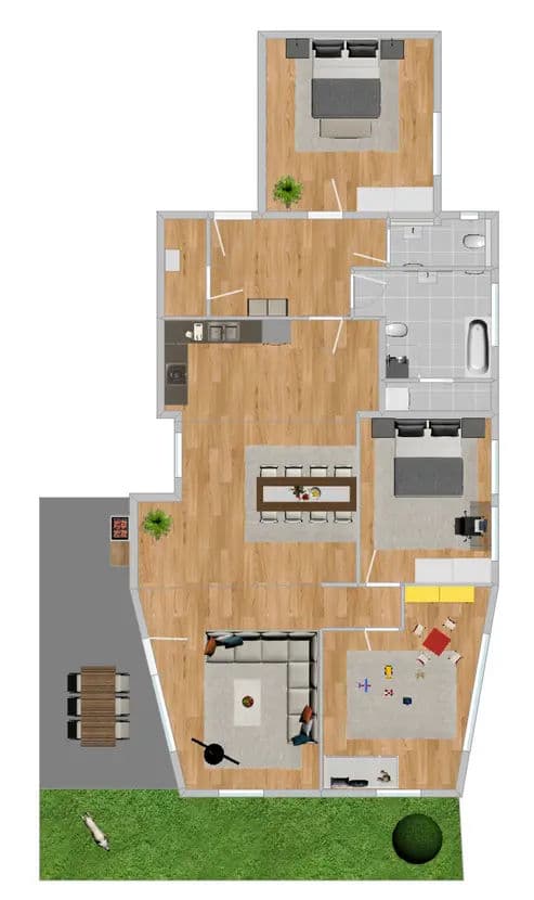 Bild 11 Traumhaft sanierte Gartenwohnung | Hamburg, Harburg | 146.56m² | 525.000€