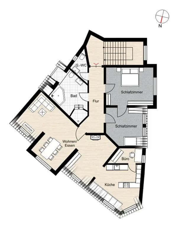 Bild 8 Stilaltbauwohnung in Hanau | Hanau (bei Frankfurt) | 124m² | 369.000€