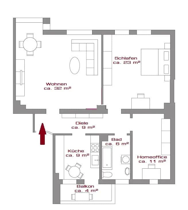Bild 9 Spannende Altbauwohnung in guter Lage | Fürth | 92m² | 280.000€