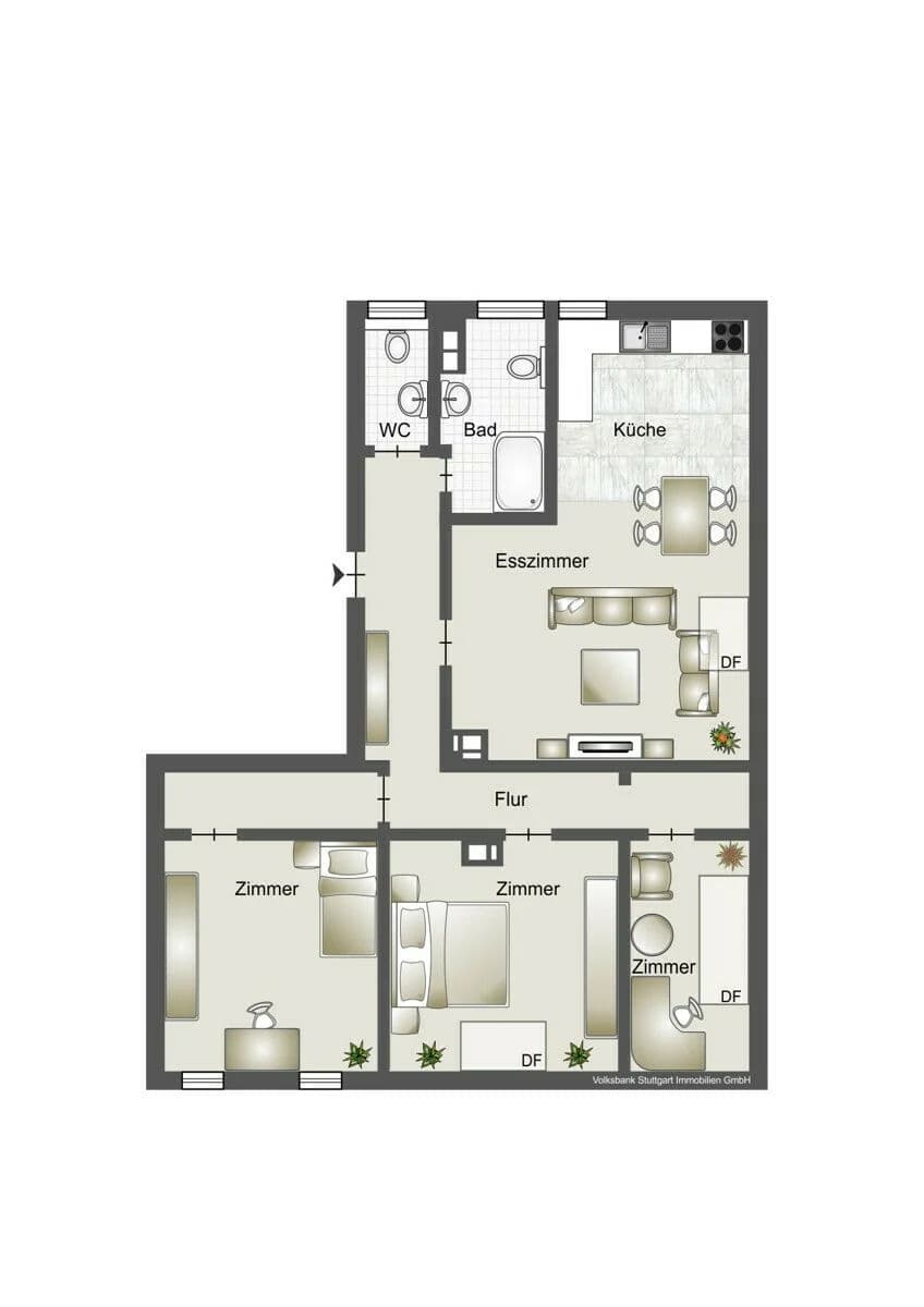Bild 14 Schöne DG-Wohnung in Stuttgart | Stuttgart | 90m² | 379.000€