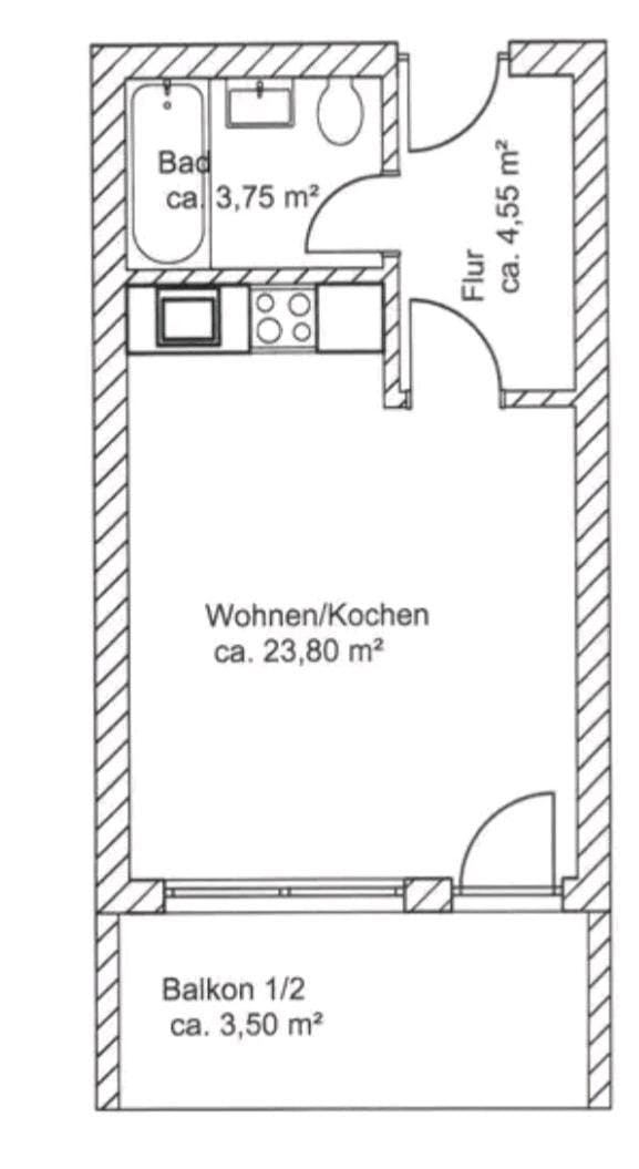 Bild 6 Kleines Apartment in München-Haar | München, Au-Haidhausen | 35m² | 162.000€