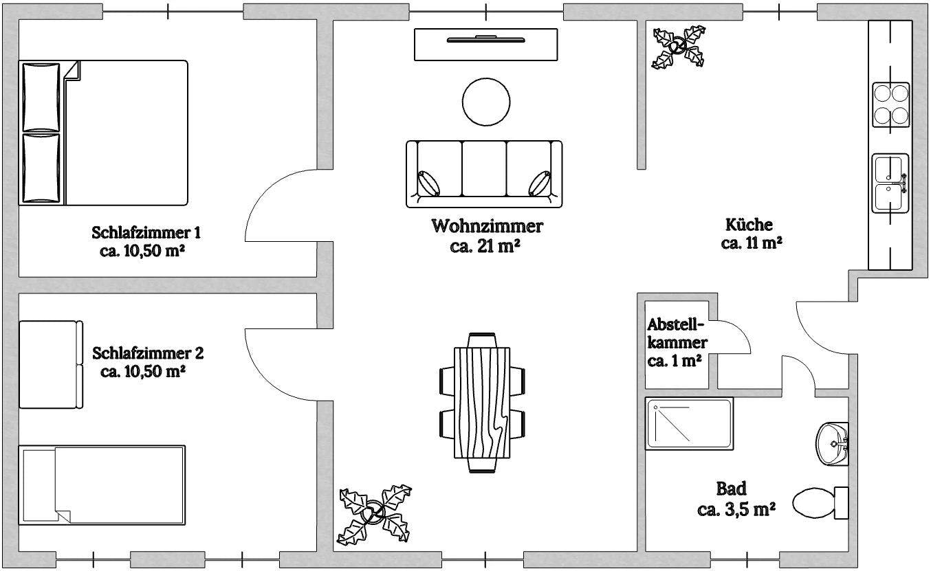 Bild 6 Kernsanierte 3-Zimmer-Wohnung im Saarland | Ottweiler | 57m² | 92.000€