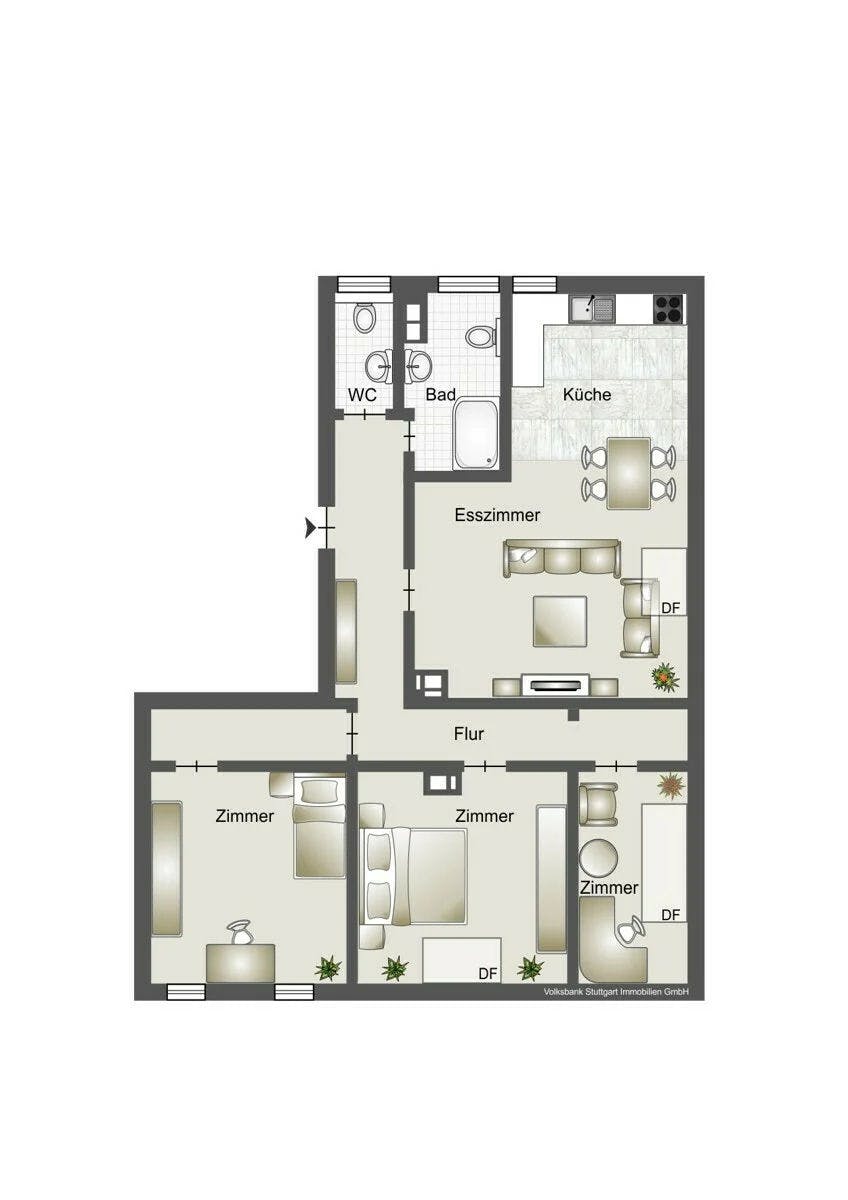 Bild 14 Schöne DG-Wohnung in Stuttgart | Stuttgart | 90m² | 379.000€